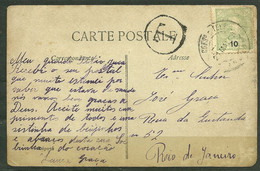 1895/96 Portugal Postal Card To Rio De Janeiro - P1595 - Lettres & Documents