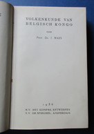 Volkenkunde Van Belgisch Kongo - Door J. Maes - 1936   Congo Kolonie - Histoire