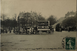 Paris (75) Autobus, Arret De Avenue Friedland - Ligne Porte Maillot - Hotel De Ville 1908 - Public Transport (surface)