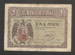 Spagna - Banconota Circolata Da 1 Peseta P-107a - 1938 #17 - 1-2 Pesetas