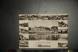 CP, 06, Menton - La Perle De La Riviera Multivues - Menton