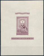 ** 1951 Lila Vágott Blokk A Nyomóeszköz által Okozott Kis Négyzet Alakú Benyomódással (400.000) - Otros & Sin Clasificación