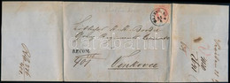 1868 Ajánlott Levél 1864 10kr (levélbontásnál Eltépve) + 1867 5kr Vegyes Bérmentesítéssel "RAJEVOSELO" - "WINKOWZE" (rés - Otros & Sin Clasificación