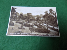 VINTAGE UK NOTTINGHAMSHIRE: NOTTINGHAM Arboretum Ornamental Flower Bed Sepia Valentine - Nottingham