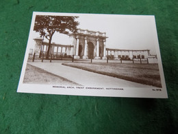 VINTAGE UK NOTTINGHAMSHIRE: NOTTINGHAM Trent Embankment Memorial Arch Sepia WHS - Nottingham