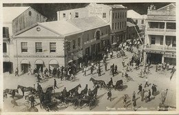 Real Photo Street Scene Hamilton Bermuda . P. Used . Apothecarie's Hall. Havana Cigars - Bermudes