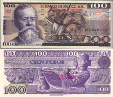 Mexico Pick-number: 74c Uncirculated 1982 100 Pesos - Mexico