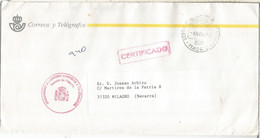 MADRID CC FRANQUICIA SERVICIO FILATELICO CERTIFICADO - Franchise Postale