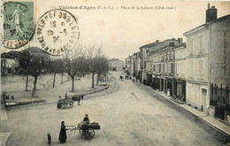 Valence D'agen * Place De La Liberté * Charette De Marchande - Valence