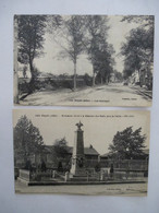 DOYET (03) : Les MARCEAUX - Le Monument Aux Morts De La Guerre 1914-1918 - 1931 - Lot De 2 Cartes - Non Classés