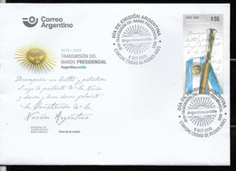 ARGENTINE,ARGENTINA 2020 DRAPEAUX,FLAG NATIONAL EMBLEMS PRESIDENTIAL RENEWEAL  FDC,PREMIER JOUR - Unused Stamps