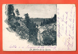 ZBN-17  Le Moulin-de-la-Roche Les Bayards Val-de-Travers. Cachet 1901 Fleurier - Fleurier