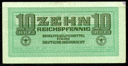Deutsches Reich,1942,P.M34,  Wehrmacht 10 Pfennige,as Scan - Verrechnungsscheine - Dt. Wehrmacht