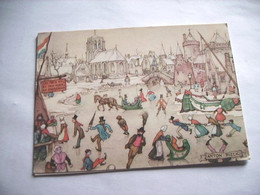 Nederland Holland Pays Bas Anton Pieck Winters Tafereel Schaatsen - Pieck, Anton