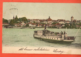 ZBN-37  Morat Murten Bateau Schiff Morat  Pionier Gelaufen 1903 - Murten