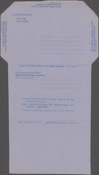 Ceylon / Sri Lanka: 1972 (ca.), Unused Postal Stationery Airgram On Light Blue Paper, Red Colour Com - Sri Lanka (Ceylon) (1948-...)