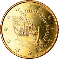 Chypre, 50 Euro Cent, 2009, SPL, Laiton, KM:83 - Cipro