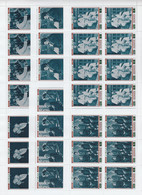 Albert Schweitzer Perf Set Of 6 (Mi 801-806A) Each In Complete Sheets Of 8 U/M - Albert Schweitzer