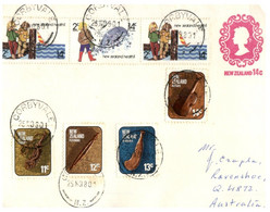 (U 7) New Zealand - 1980 - Cover Posted To QLD - Australia (Health Camp Stamps + Others) - Briefe U. Dokumente