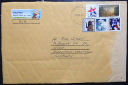 US82 UNITED STATES, Circulated Cover(Fragment) To Germany,  « Flags », « Polar Bear », « American Toleware », 2010 - Otros & Sin Clasificación
