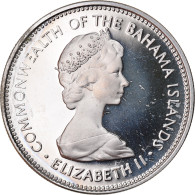 Monnaie, Bahamas, Elizabeth II, 25 Cents, 1973, Franklin Mint, U.S.A., FDC - Bahamas