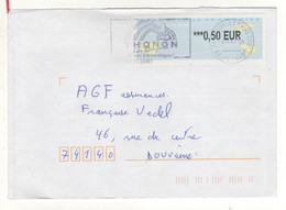 Enveloppe FRANCE Avec Vignette D' Affranchissement Oblitération THONON LES BAINS 03/08/2004 - 2000 Type « Avions En Papier »
