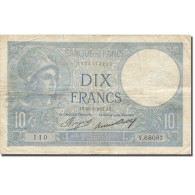 France, 10 Francs, Minerve, 1915, 1937-02-25, TB, Fayette:6.18, KM:73e - 10 F 1916-1942 ''Minerve''