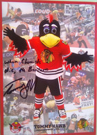 Tommy Hawk ( Mascot Of Chicago Black Hawks) - Autografi