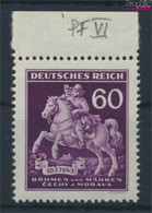 Böhmen Und Mähren 113VI (kompl.Ausg.) Punkt über Der I Im Datum (Feld 8) Postfrisch 1943 Böhmischer Reiter (9474933 - Unused Stamps