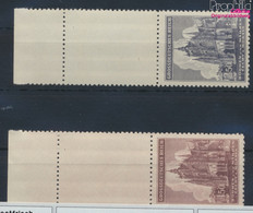 Böhmen Und Mähren 140LS-141LS Mit Leerfeld (kompl.Ausg.) Postfrisch 1944 St.-Veits-Dom Prag (9482452 - Unused Stamps