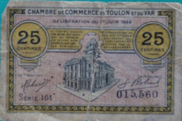 TOULON - 25 Centimes - Chambre De Commerce - 5 F 1917-1940 ''Violet''