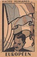 EUROPE - Carte Publicitaire De La Bouillie " PHOSPHATINE " - Image à Coloriage - EUROPEEN - Drapeau - Races Humaines - Autres & Non Classés
