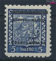 Böhmen Und Mähren 1 Postfrisch 1939 Aufdruckausgabe (9482444 - Ungebraucht