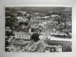 CPSM - LA GACILLY - Vue Aérienne - Le Centre, Rue Montauban, La Place De L'Eglise - La Gacilly