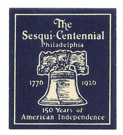 USA 1926 PHILADELPHIA SESQUI CENTENNIAL - Erinofilia