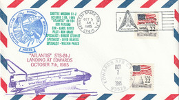 LETTRE - ESPACE - Kennedy Space Le 03/10/1985 - Atlantis STS-51-J - United States