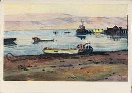 Across Kyrgyzstan By V. Rogachev - Issyk Kul - Ship - Illustration - 1979 - Russia USSR - Unused - Kirgizië