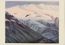 Across Kyrgyzstan By V. Rogachev - Blue Mountains - Illustration - 1979 - Russia USSR - Unused - Kirgisistan