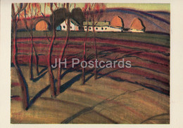 Across Kyrgyzstan By V. Rogachev - Red Evening - Illustration - 1979 - Russia USSR - Unused - Kirgisistan