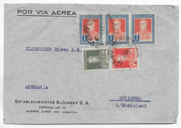 ARGENTINA - 1933 - POSTE AERIENNE - ENVELOPPE De BUENOS AIRES => DUISBURG (GERMANY) - Cartas