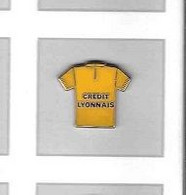 Pin's  Sport  Cyclisme, Tour  De  France  Maillot  Jaune  Signé  DECAT - Cyclisme