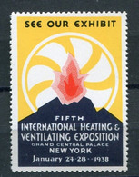 NEW YORK 1938 FIFTH INTERNATIONAL HEATING VENTILATING EXPOSITION - Erinofilia