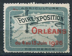 ORLEANS 1926 FOIRE EXPOSITION AGRICULTURE - Erinofilia