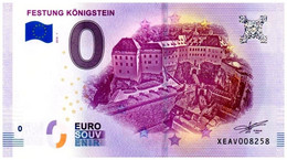 Billet Touristique - 0 Euro - Allemagne - Festung Königstein - (2018-1) - Privéproeven