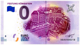 Billet Touristique - 0 Euro - Allemagne - Festung Königstein - (2018-1) - Essais Privés / Non-officiels