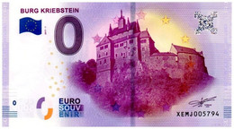 Billet Touristique - 0 Euro - Allemagne - Burg Kriebstein - (2017-1) - Essais Privés / Non-officiels