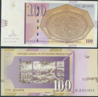 Makedonien Pick-Nr: 16f Bankfrisch 2005 100 Denari - North Macedonia