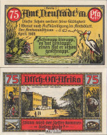 Neustadt Notgeld: 961.1 Bild 2 Deutsch-Ostafrika Notgeld Neustadt Amt Bankfrisch 1922 75 Pfennig Neustadt Amt - Noodgeld