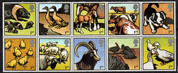 Grande Bretagne 2005 - Feuillet De 10 Timbres "Animaux De La Ferme" - Neuf ** - Farm