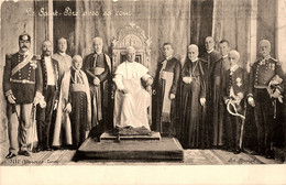 Thème Religion * Pape Pie X Pius Pio 10 * Pope * Le Saint Père Avec Sa Communauté - Popes